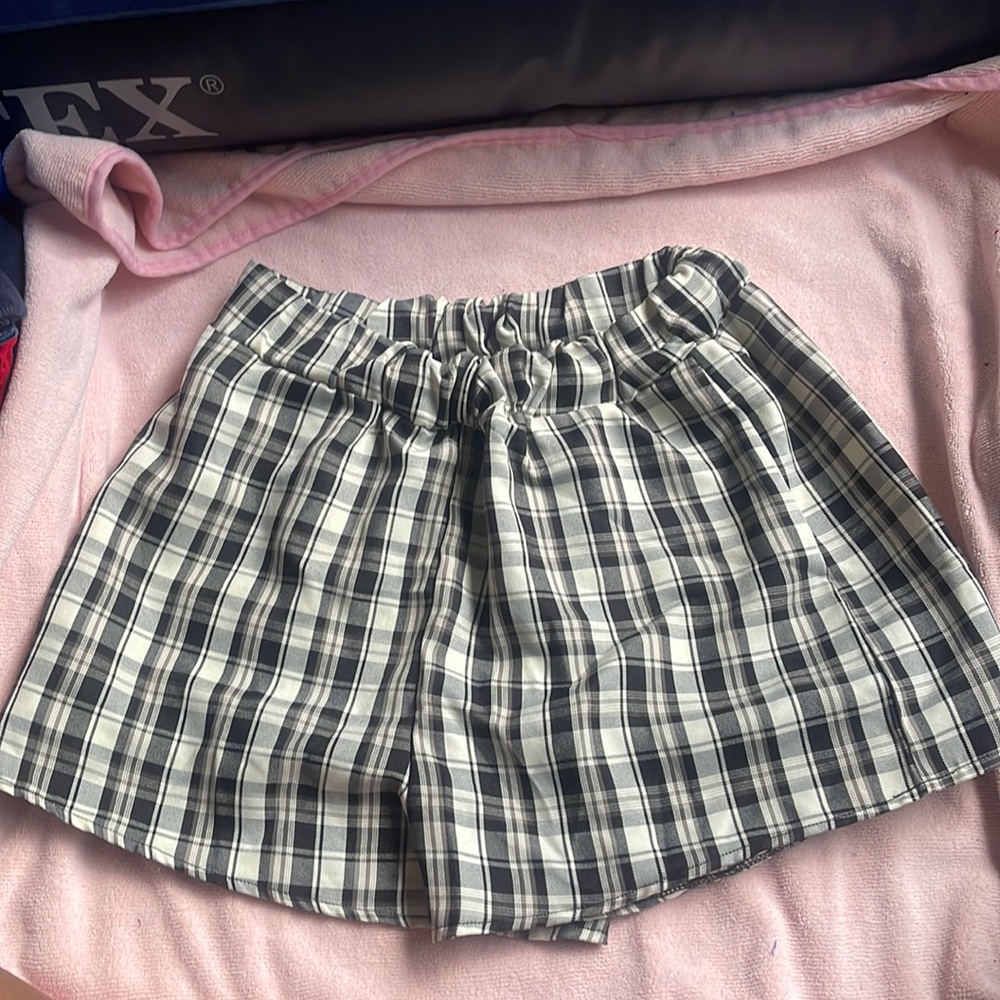 Plaid short set